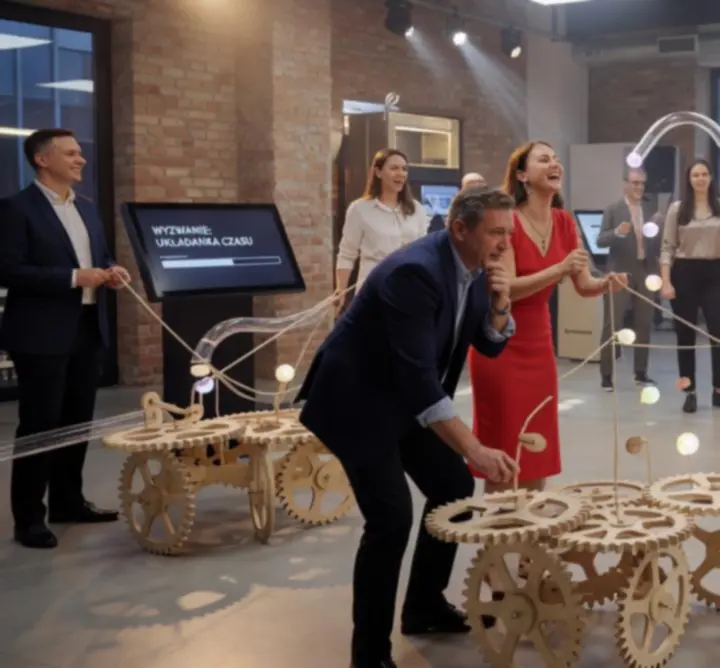 Kolaż ujęć z różnych wydarzeń i doświadczeń organizowanych przez NEXT SCENE EVENTS
